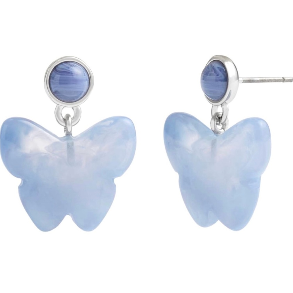 COACH Resin Butterfly Drop Earrings - Picture 2 of 7